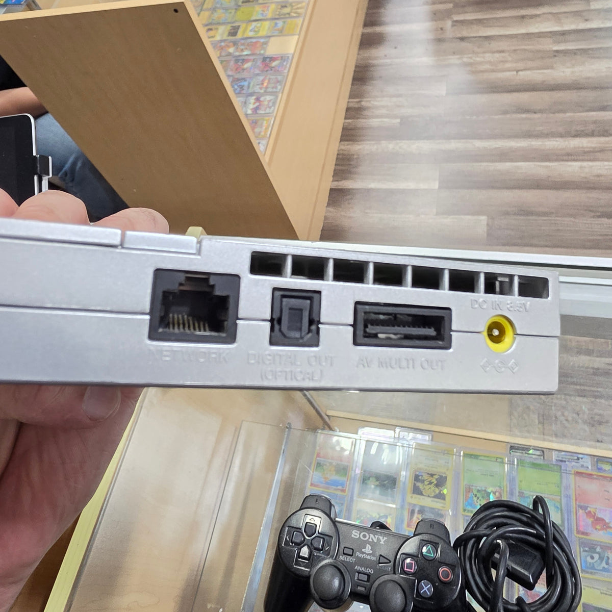 Slim Playstation 2 System [Silver] Comes with all wires, controller, and memory card (320)
