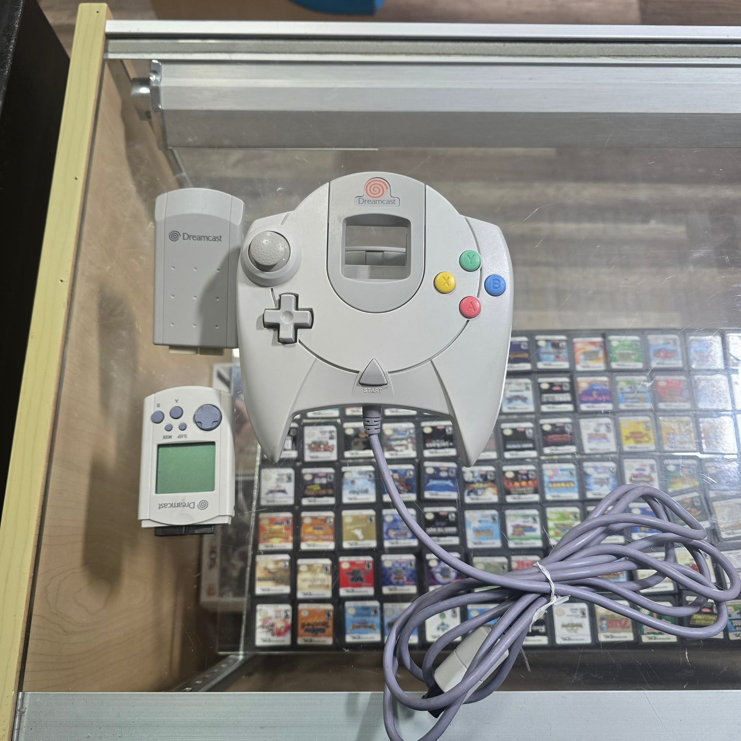 Sega Dreamcast Controller with Rumble Pack and VMU