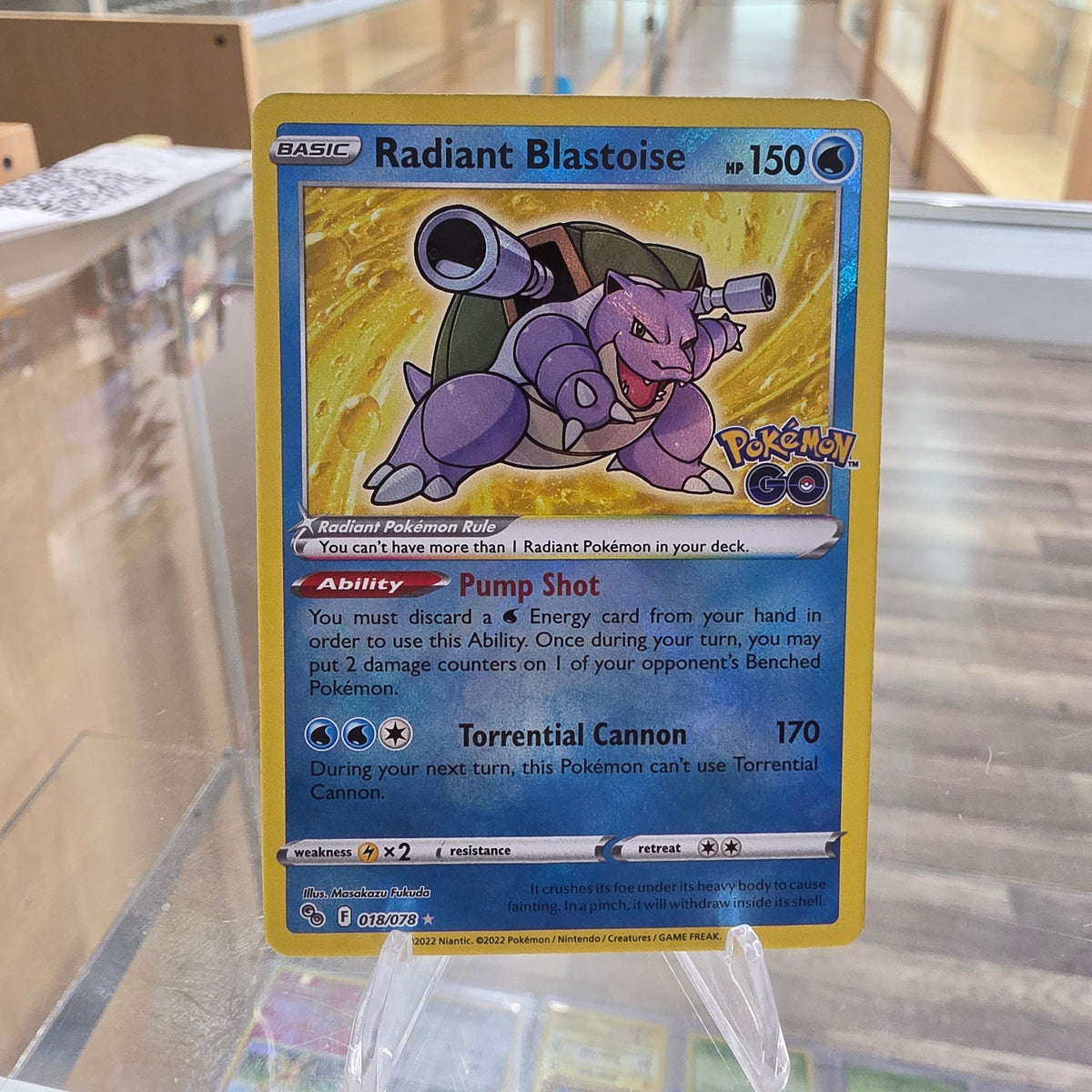 (NM) Radiant Blastoise - Pokemon GO