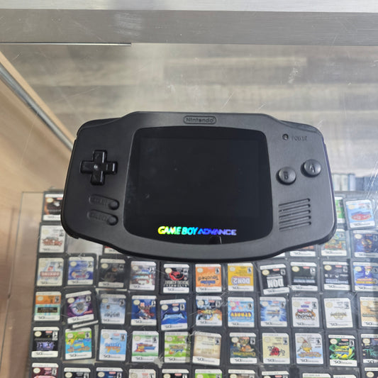Black Nintendo Gameboy Advance with Custom Brighter Screen