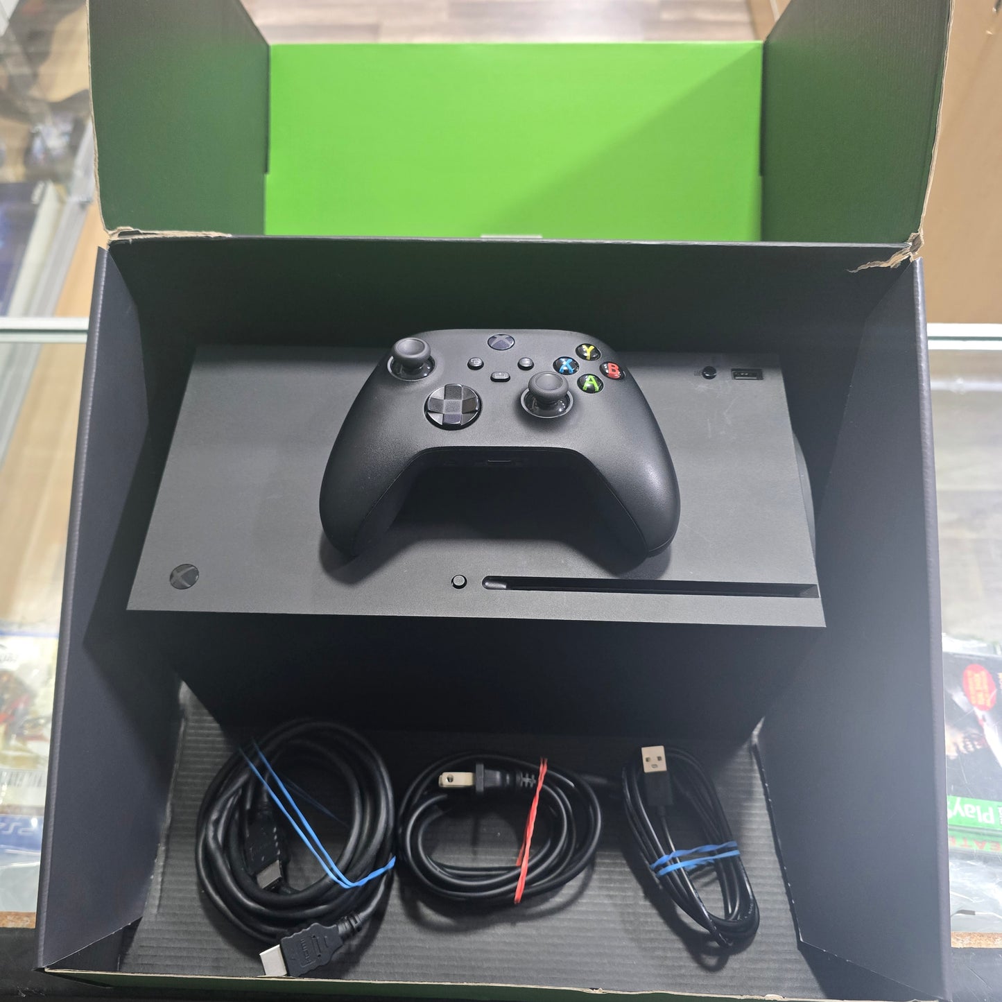 Xbox Series X Console with Box and Wires