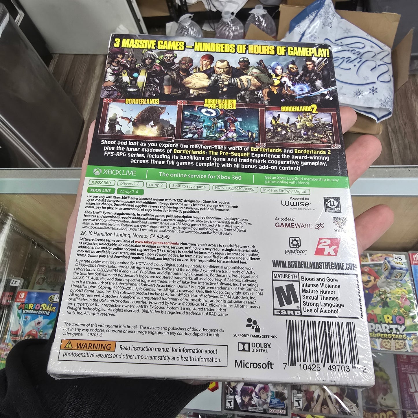 Borderlands Triple Pack (NEW) Xbox 360