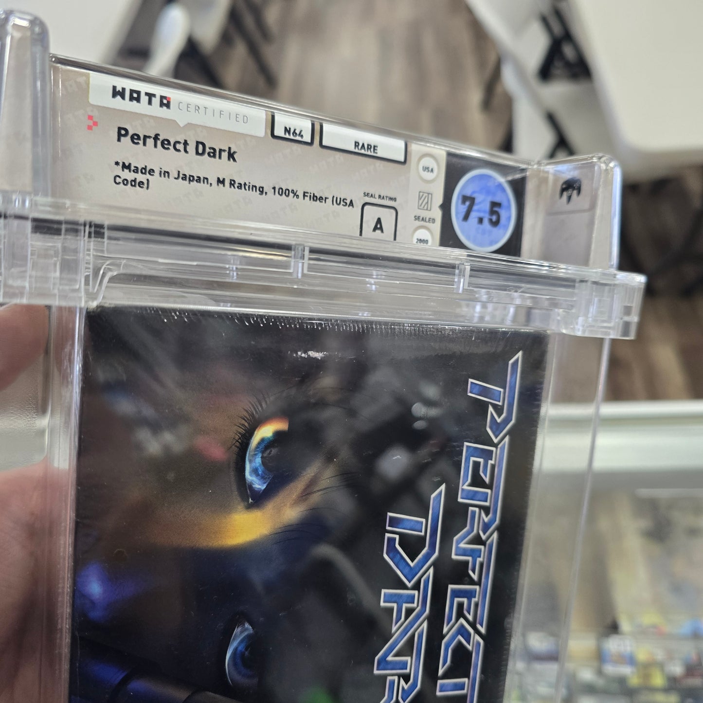 Perfect Dark Nintendo 64 Graded SEALED WATA 7.5 A Seal Rating!