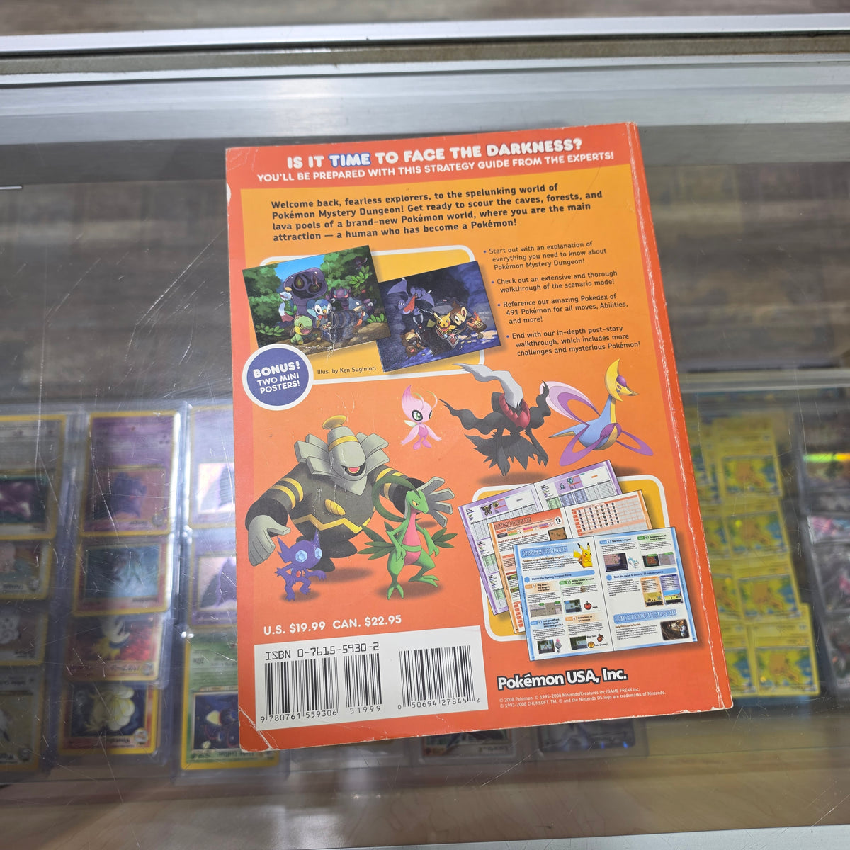 Nintendo Pokemon Mystery Dungeon Explorers of Time & Darkness Strategy Guide + POSTERS