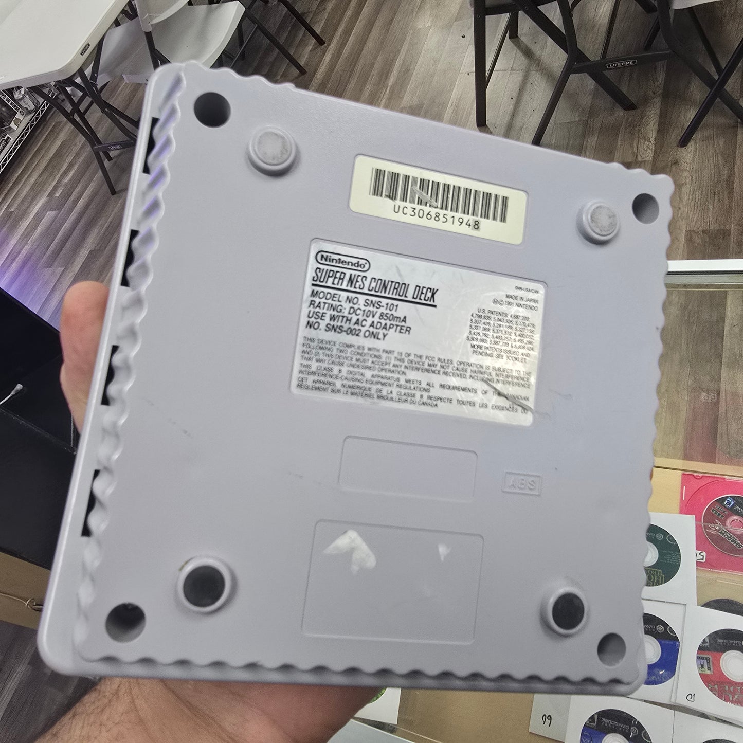 Super Nintendo Jr System with Wires and Controller