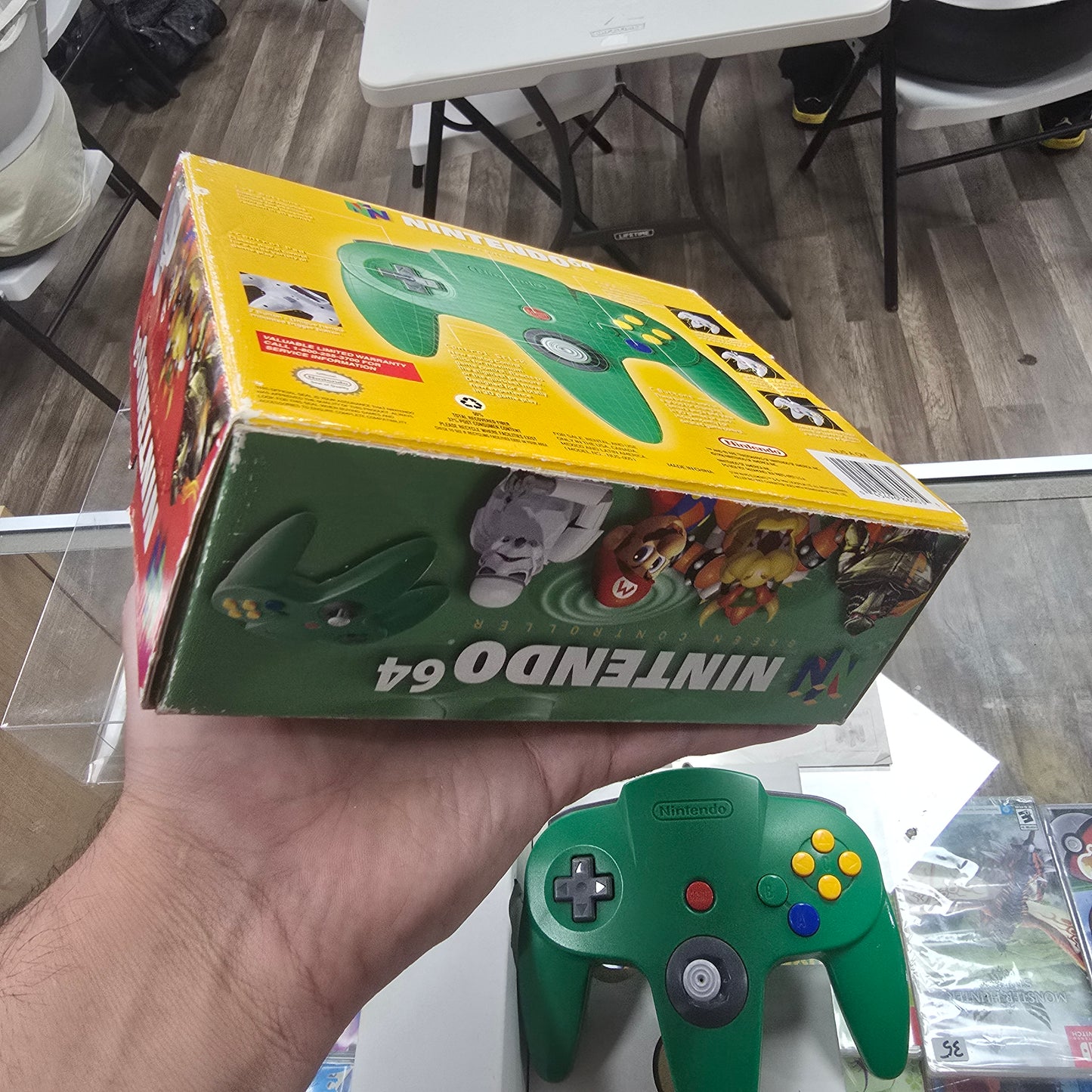 Green Nintendo 64 Controller Boxed with Inserts