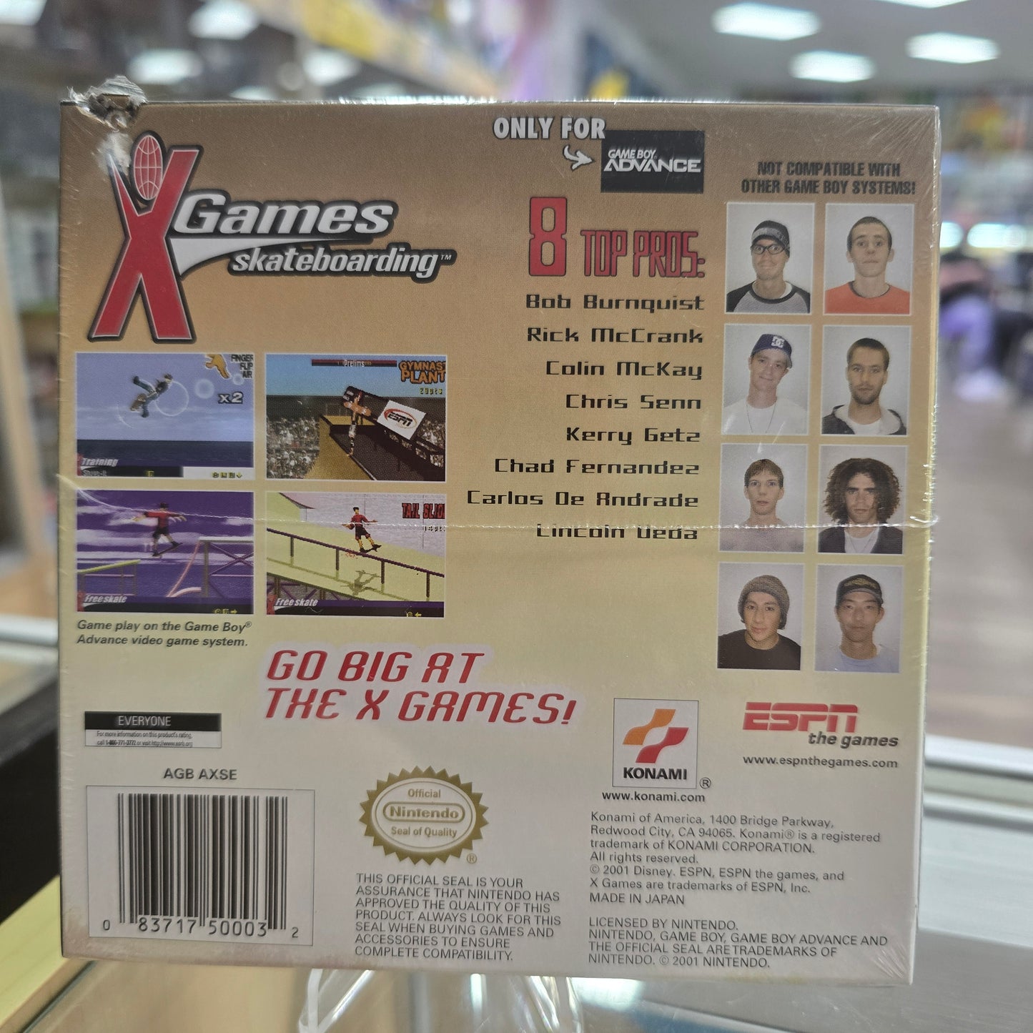 ESPN X Games Skateboarding Nintendo GameBoy Advance (SEALED)