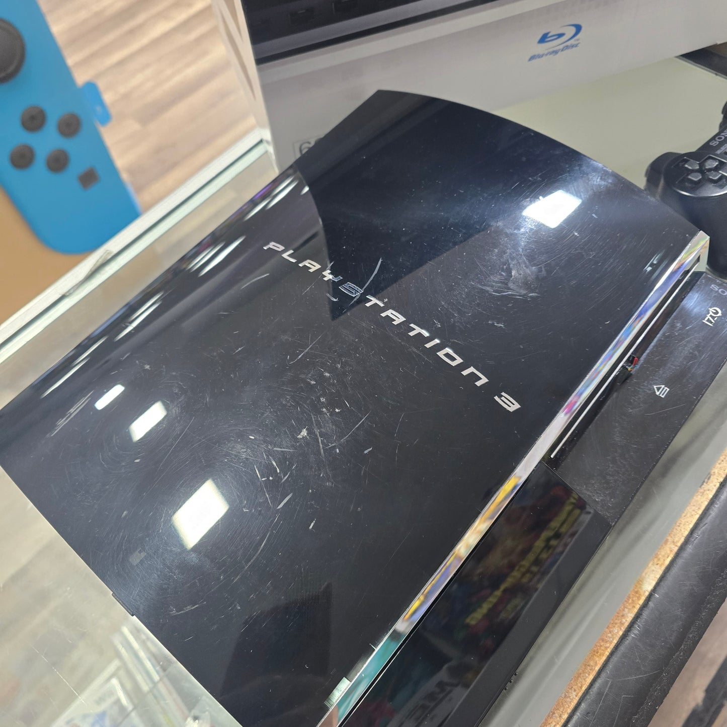 PlayStation 3 Backwards Compatible Model with Controller, Wires, and Box