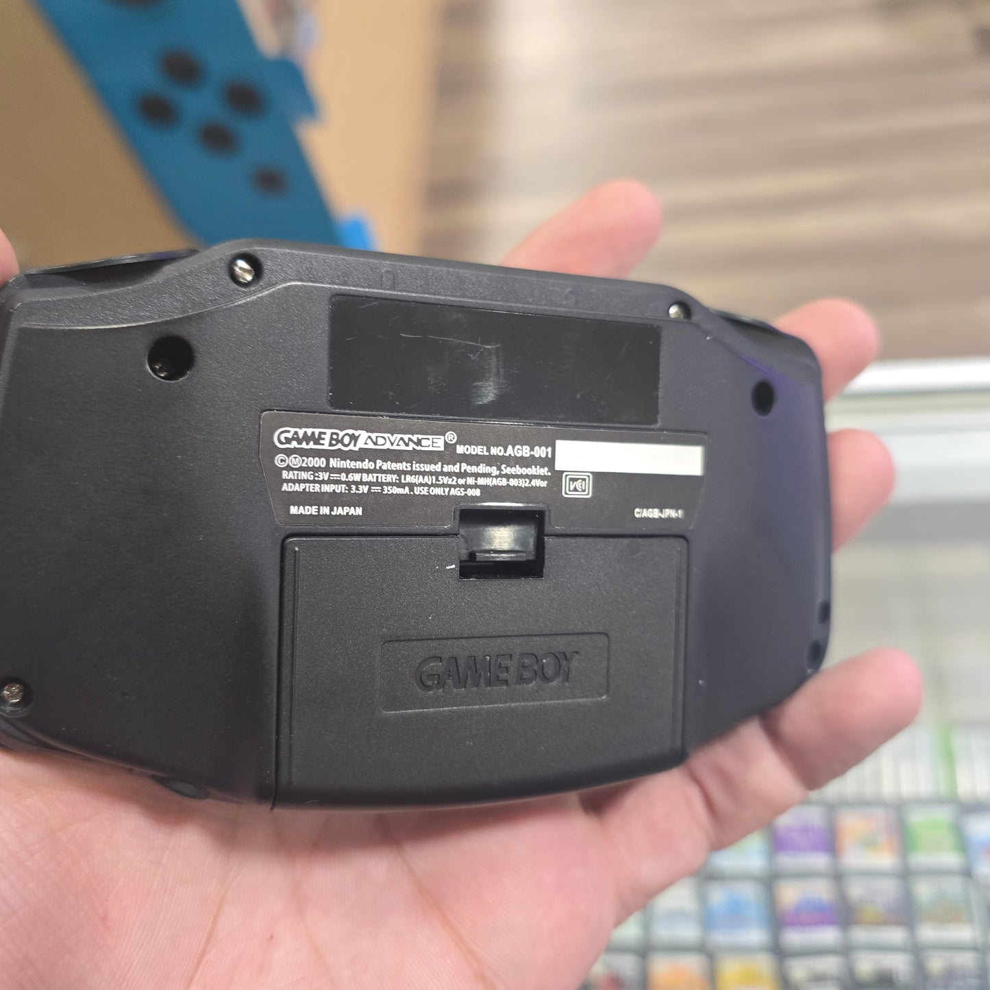 Black Nintendo Gameboy Advance with Custom Brighter Screen