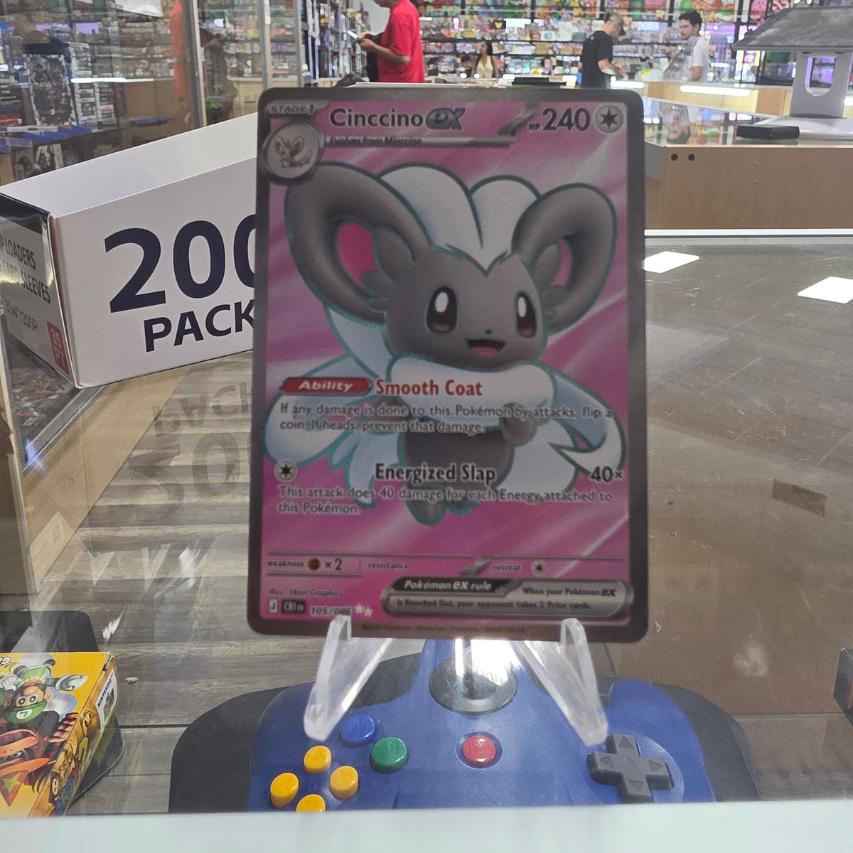 (NM) Cinccino ex - 105/086 - ME04: Chaos Rising