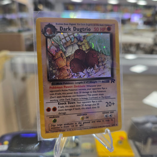 Dark Dugtrio (6) - Team Rocket Holofoil (LP)