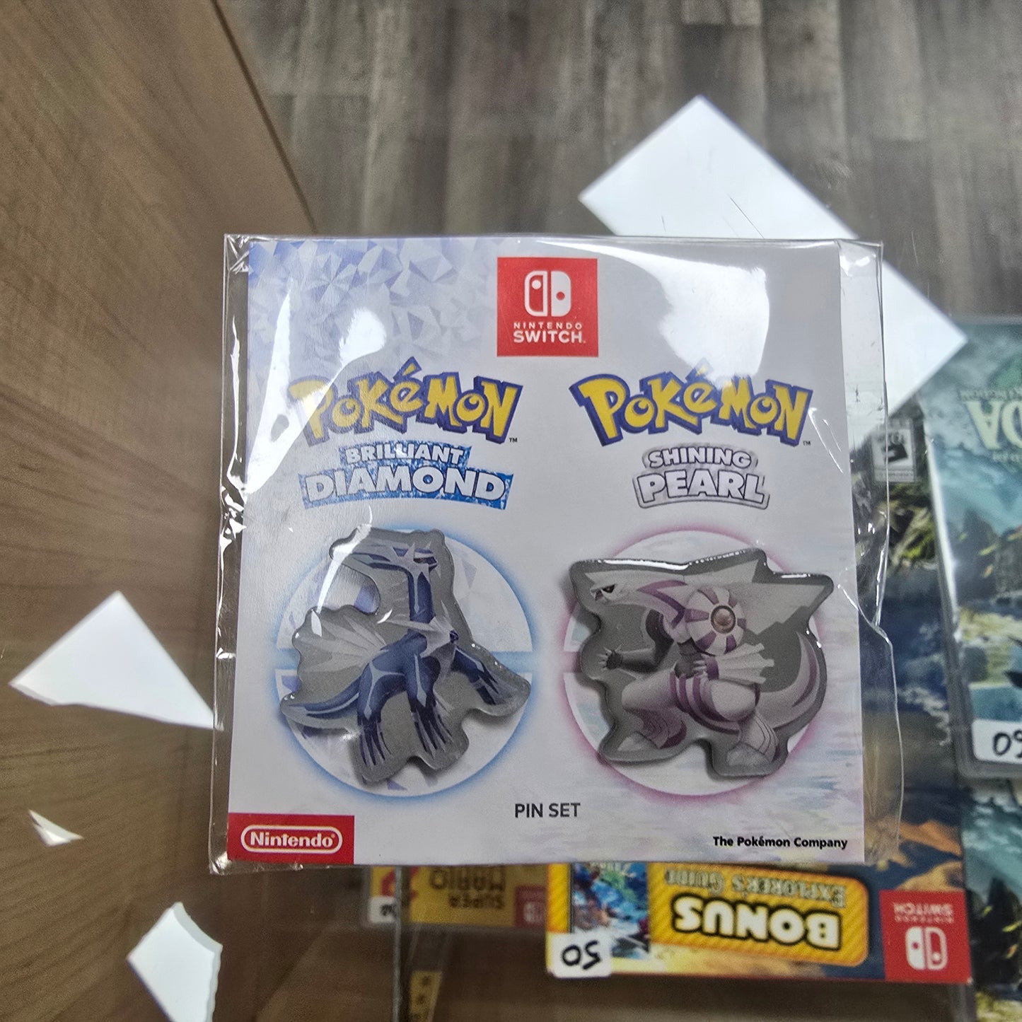 Pokemon Brilliant Diamond and Shining Pearl Preorder Pins