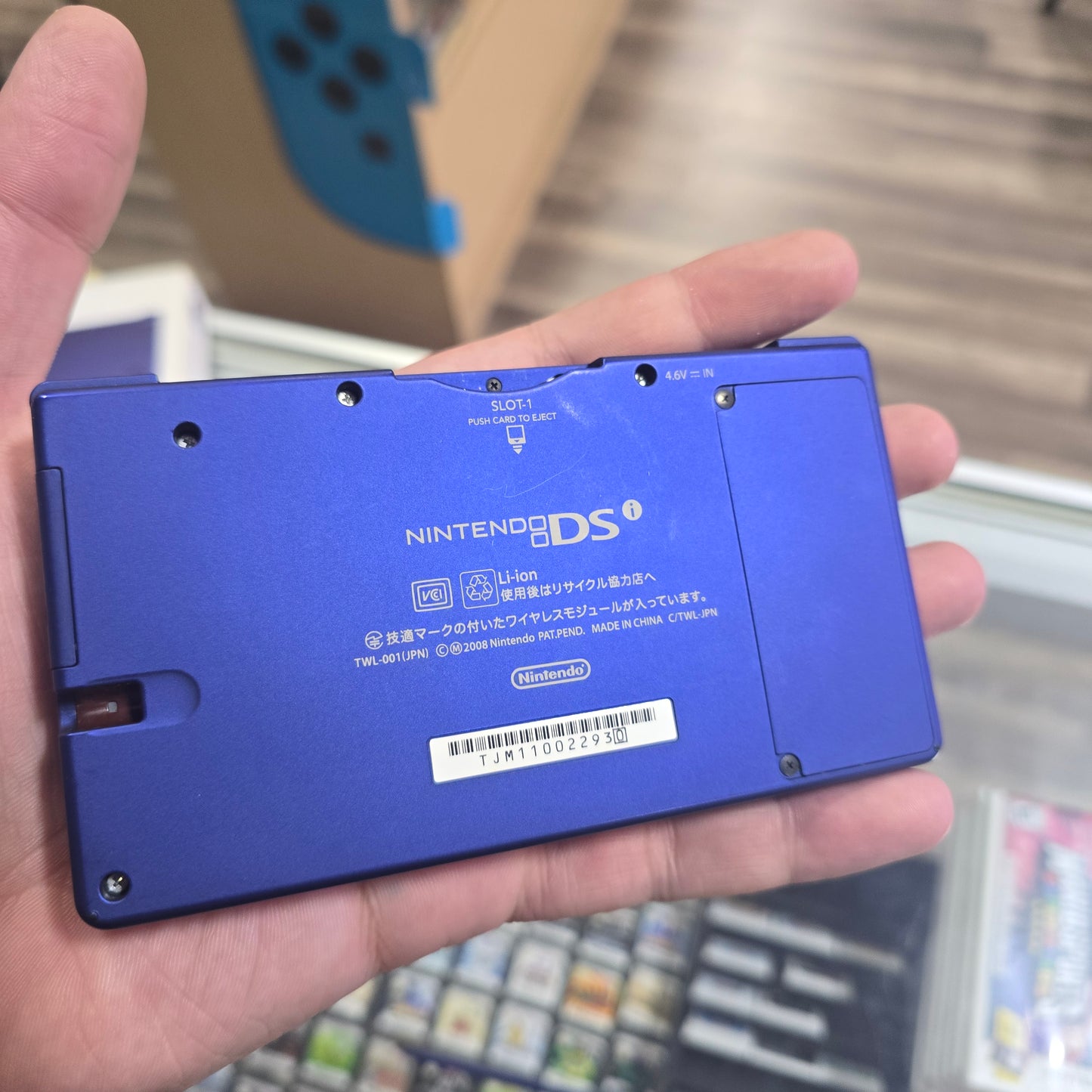 Metallic Blue Nintendo DSi System JP with Box (Has Digital Games)