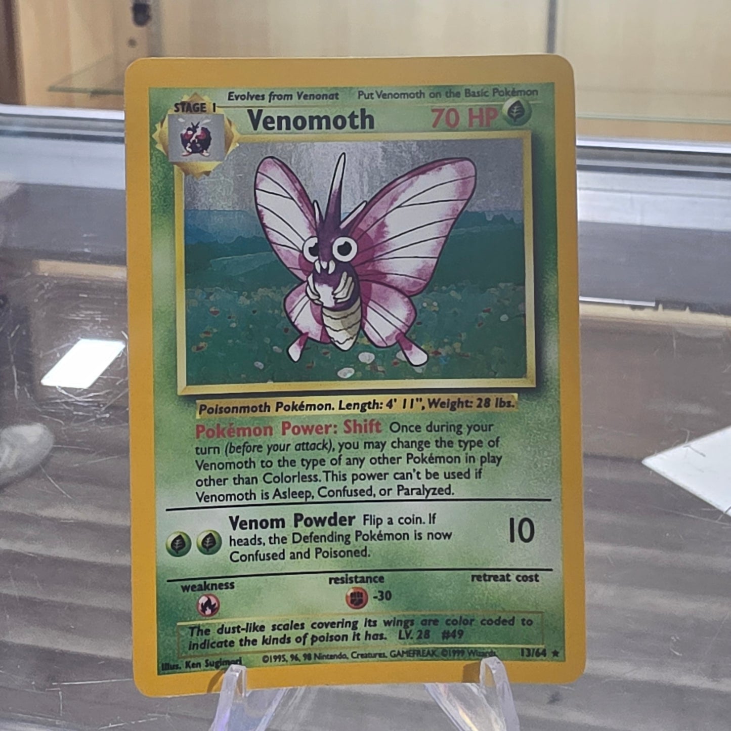 Venomoth (13) - Jungle (NM) (NO STAMP ERROR)