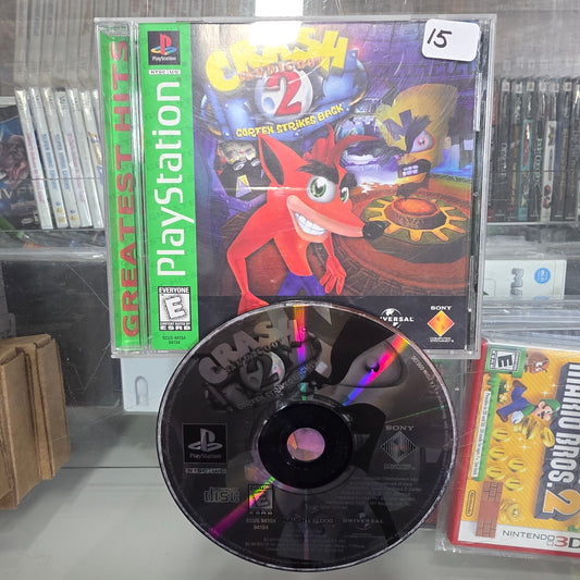 Crash Bandicoot 2 Cortex Strikes Back Playstation 1 [Greatest Hits]