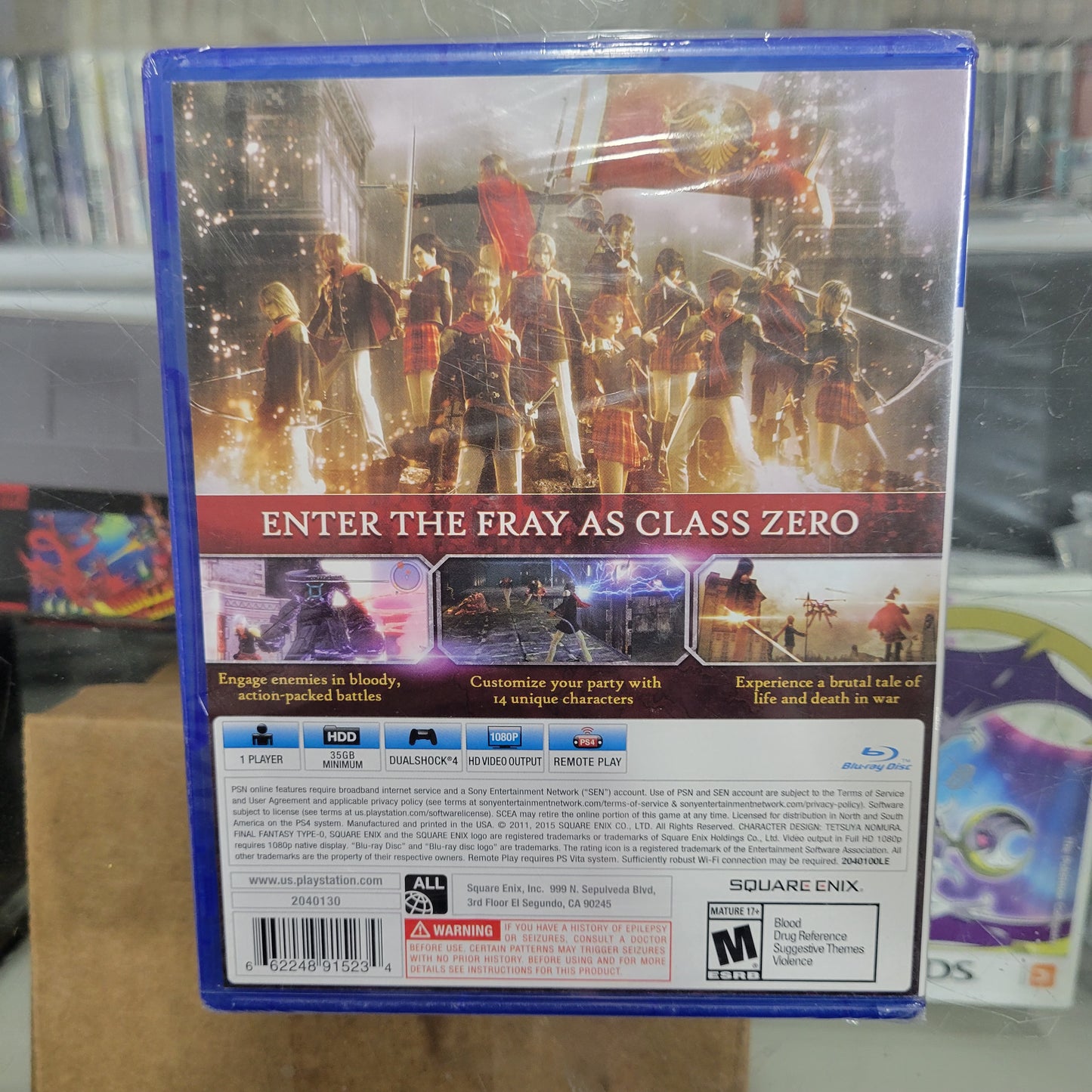 New Sealed Final Fantasy Type 0 HD Day One Playstation 4