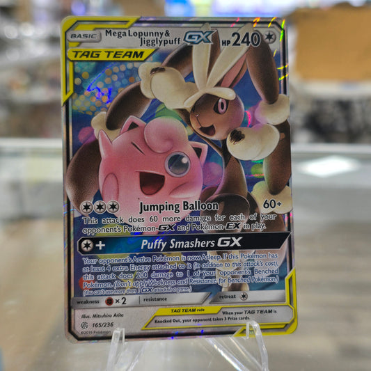 Mega Lopunny & Jigglypuff GX - SM - Cosmic Eclipse (NM)