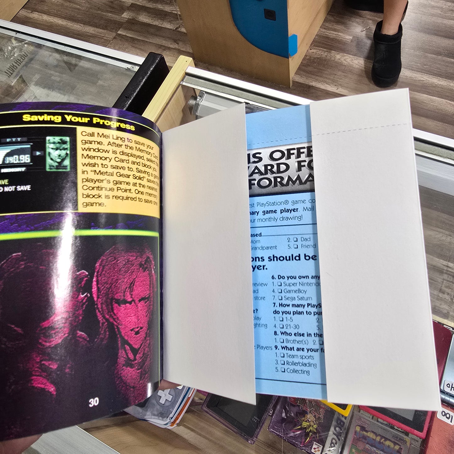 Metal Gear Solid with Registration Card Playstation 1