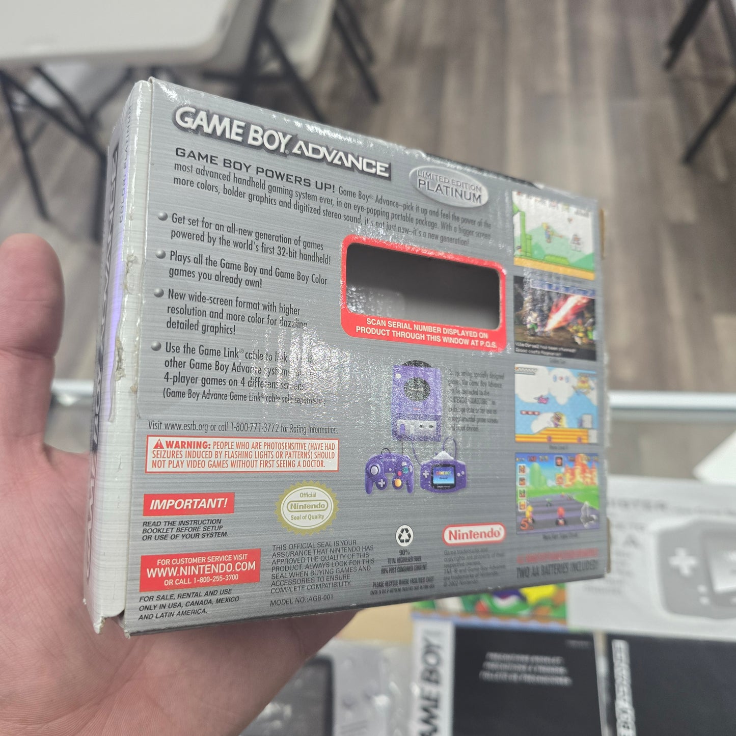 Platinum Limited Edition Nintendo Gameboy Advance System CIB (Very Clean) Nintendo Gameboy Advance