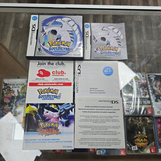 Pokémon SoulSilver CASE ONLY With Manual and Inserts (NO GAME)
