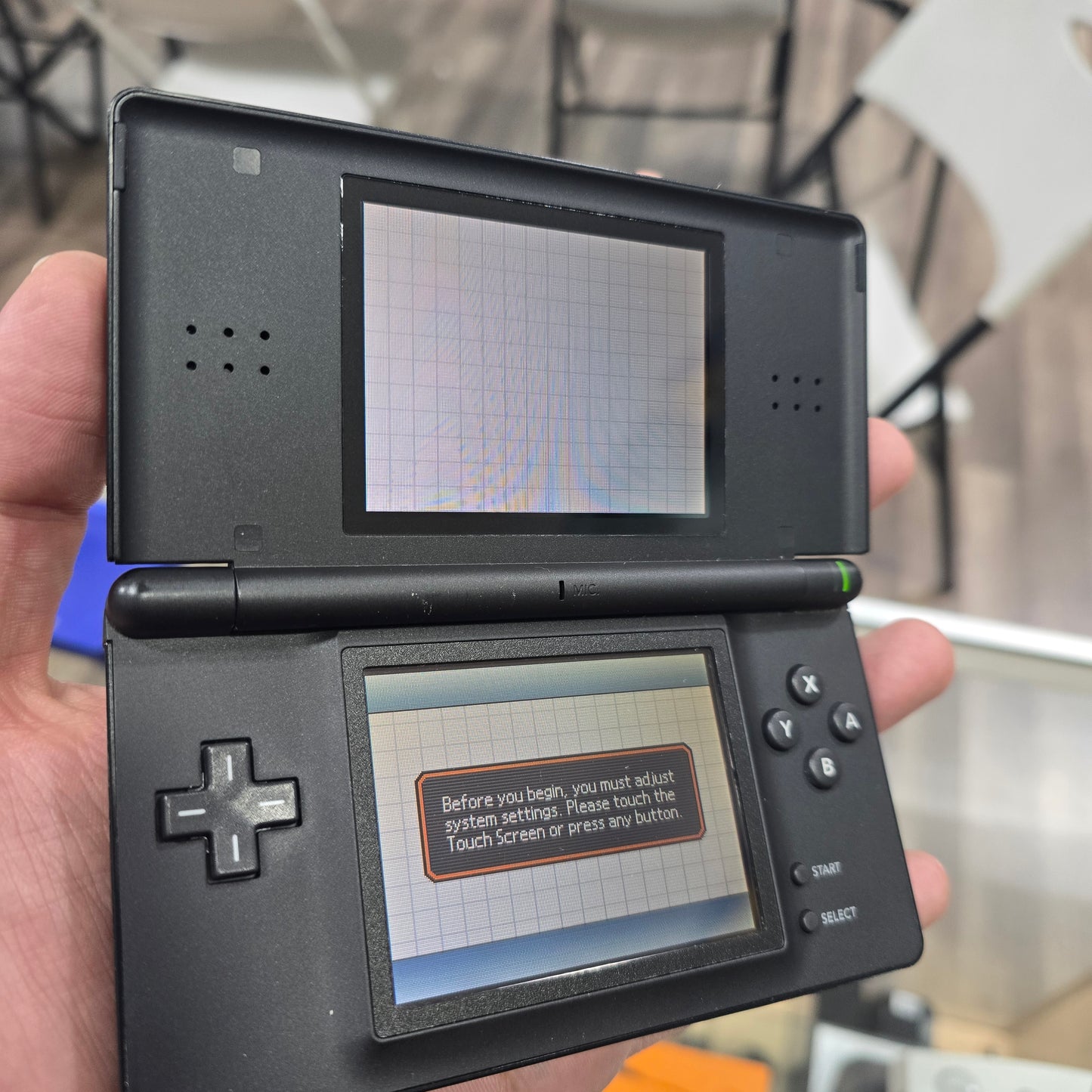 Black Nintendo DS Lite Handheld System with Charger