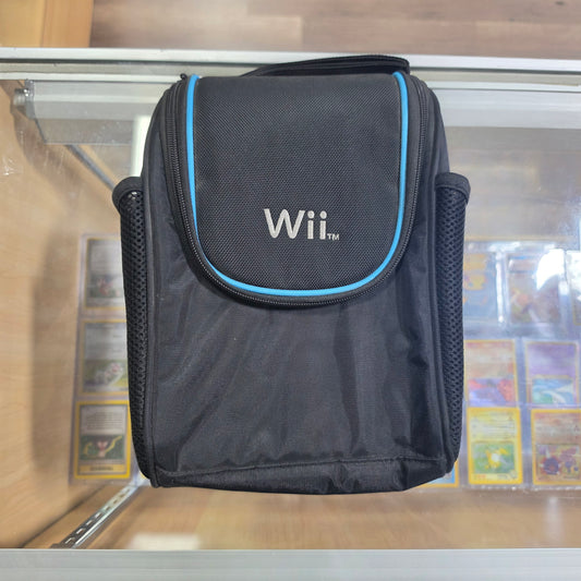 Nintendo Wii Black Storage Bag Deluxe Game Travel Console Carrying Case W/Strap