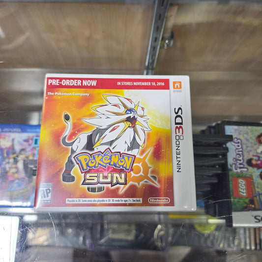 Pokemon Sun (Nintendo 3DS) Preorder Display Case Only (SEALED) (NO GAME)
