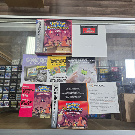 Pokemon Mystery Dungeon Red Rescue Team CIB Nintendo GameBoy Advance