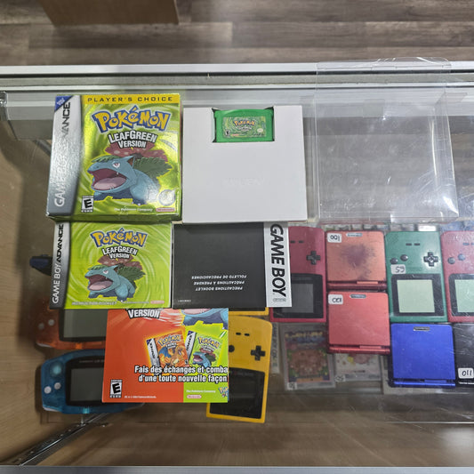 Pokémon LeafGreen (Authentic) (Clean) CIB Nintendo Gameboy Advance