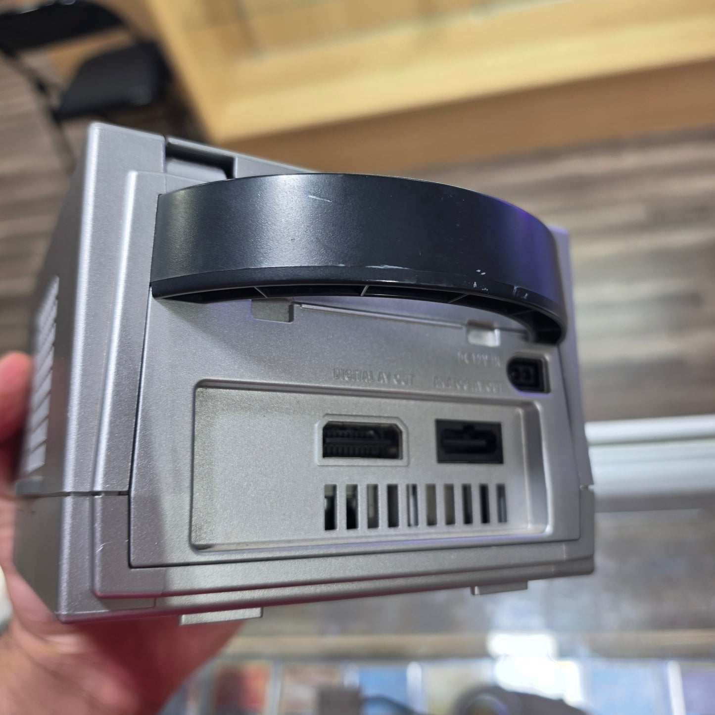 Silver Nintendo GameCube System with One Controller and Wires + Memory Card