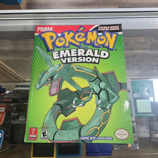 Prima Official Game Guide Nintendo GBA Pokemon Emerald Version No Poster