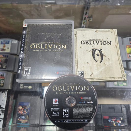 Elder Scrolls IV Oblivion Game of the Year Playstation 3