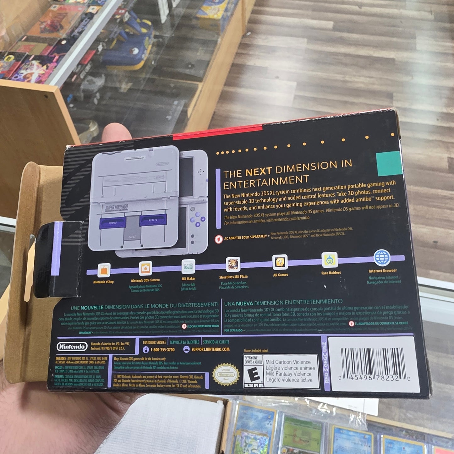 New Nintendo 3DS XL SNES Edition (Open Box) (LIKE NEW SYSTEM) (Code Unscratched) with Box Protector