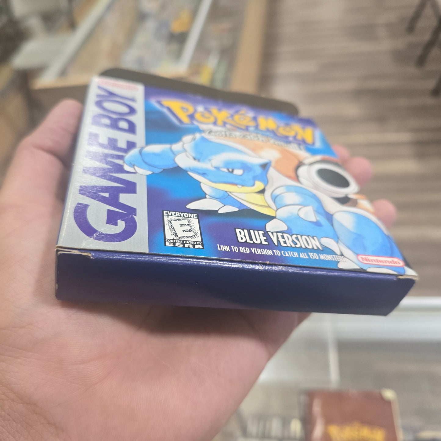Pokémon Blue with Box and Manual  Nintendo Gameboy (Saves) (Authentic) (1st Print) with Box Protector