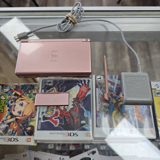 Pink Nintendo DS Lite with Charger (Check photos)