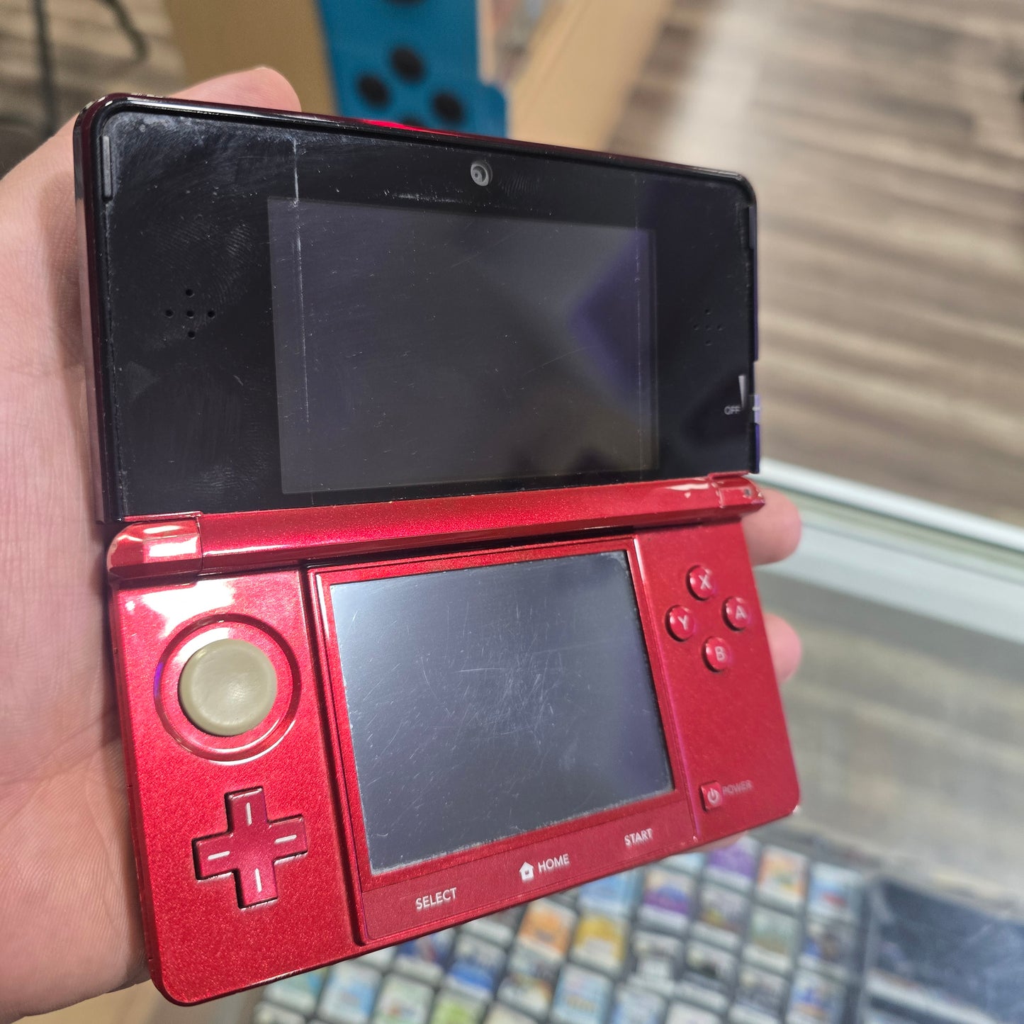 Nintendo 3DS Red Handheld System with Charger
