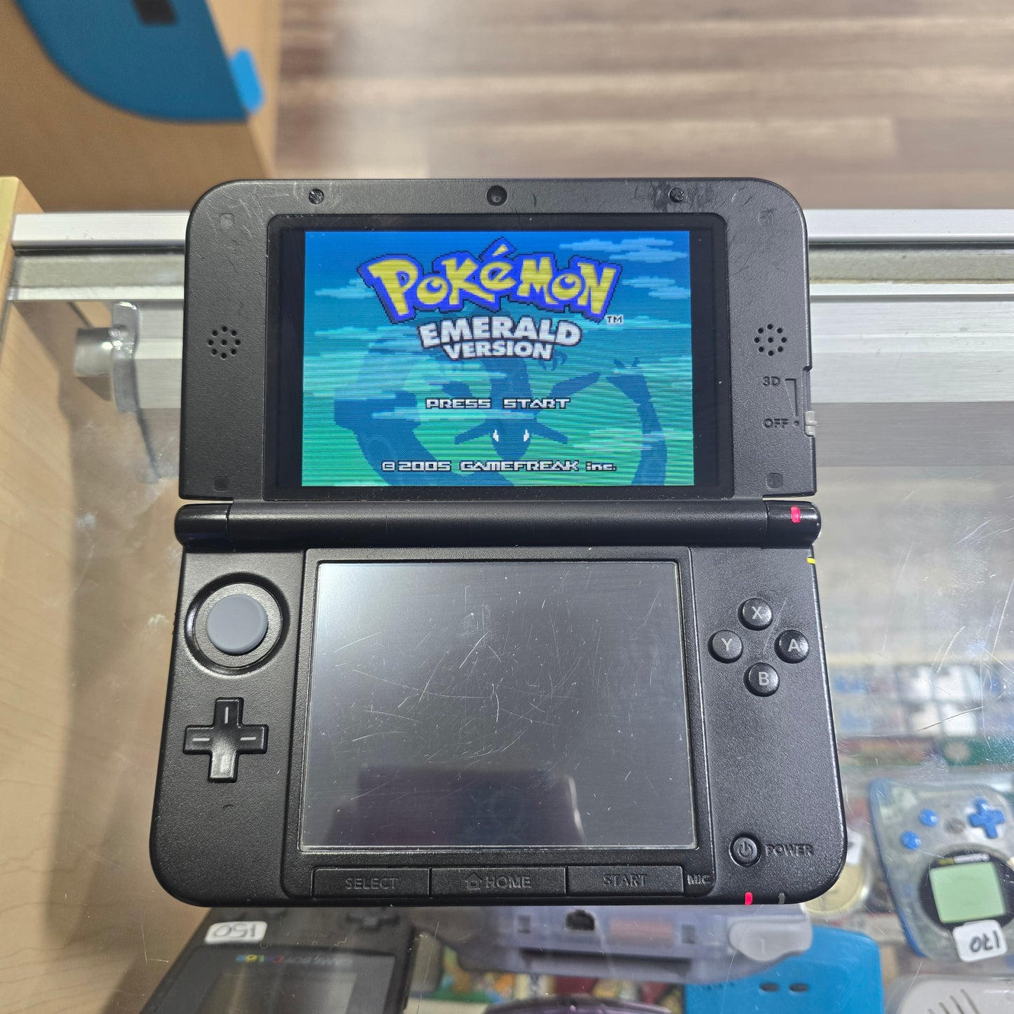 Nintendo 3DS LL Blue + Black Handheld System with Digital Games and Charger (Check Condition)