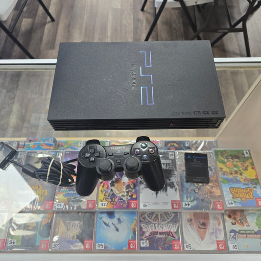 PlayStation 2 System with Controller and Wires