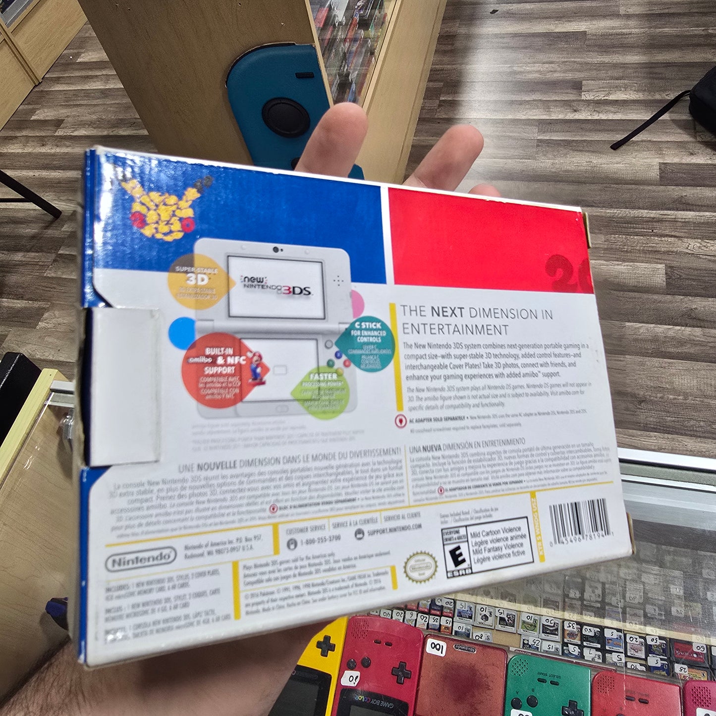 New Nintendo 3DS Pokemon 20th Anniversary Edition Nintendo 3DS Handheld System with Charger (Digital Games Installed)