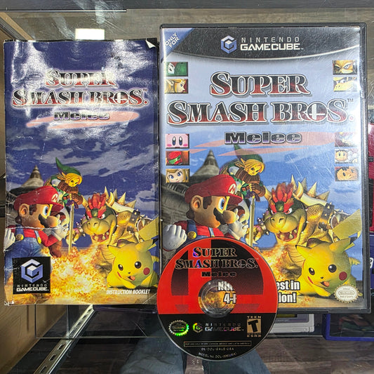 Super Smash Bros. Melee Nintendo Gamecube [Bad Manual]