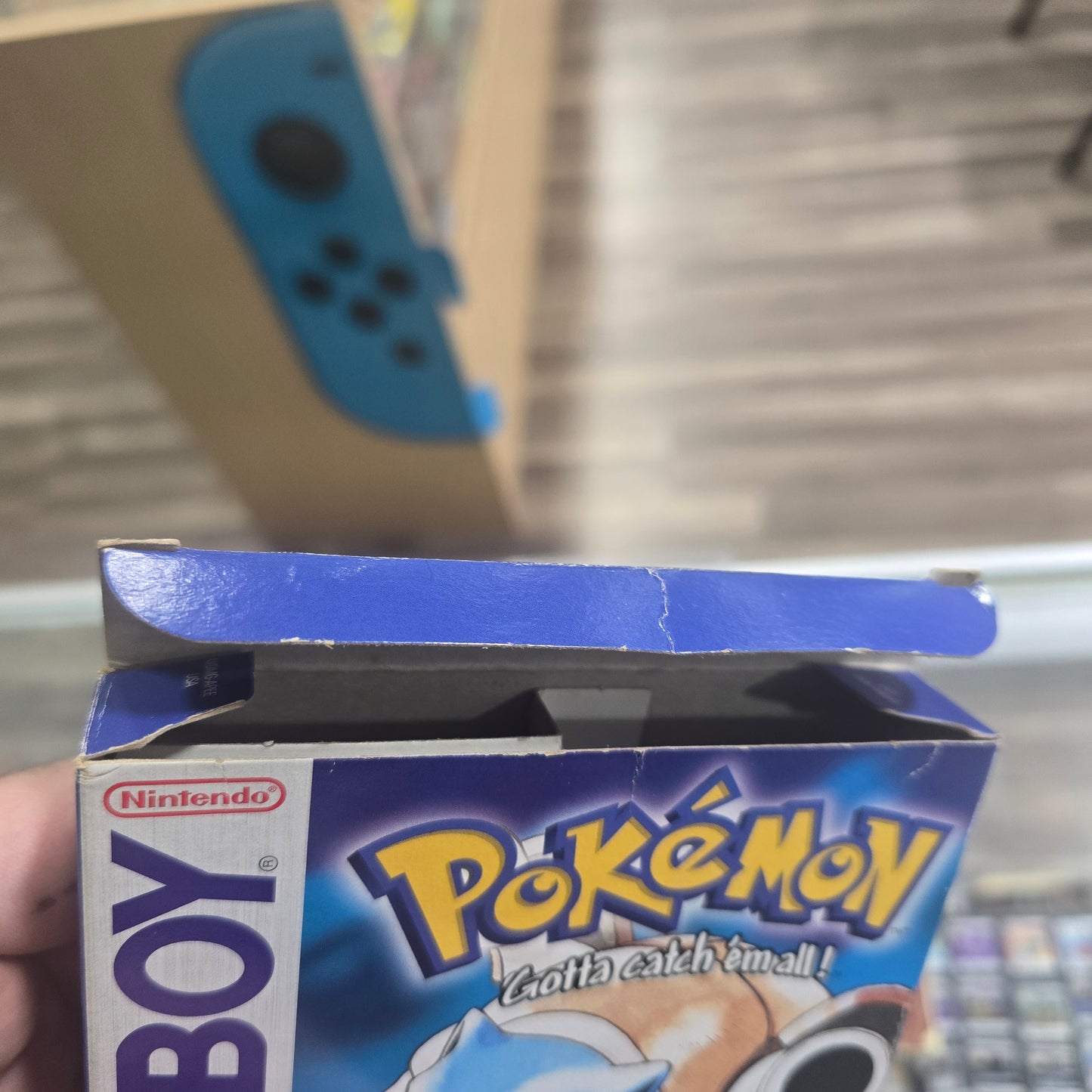 Pokémon Blue with Box and Manual  Nintendo Gameboy (Saves) (Authentic) (1st Print) with Box Protector