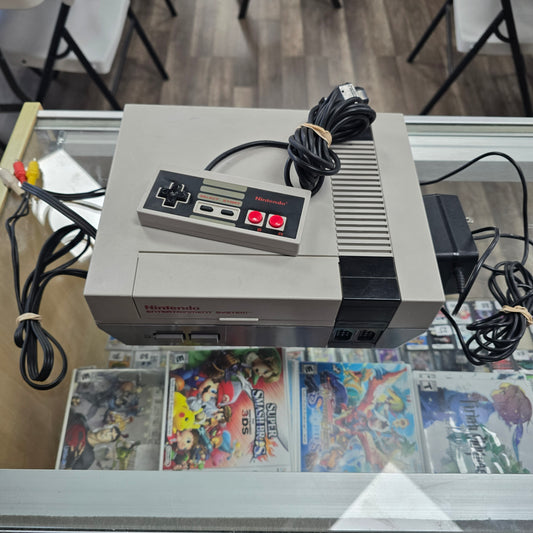 Nintendo Entertainment System with Wires and one controller