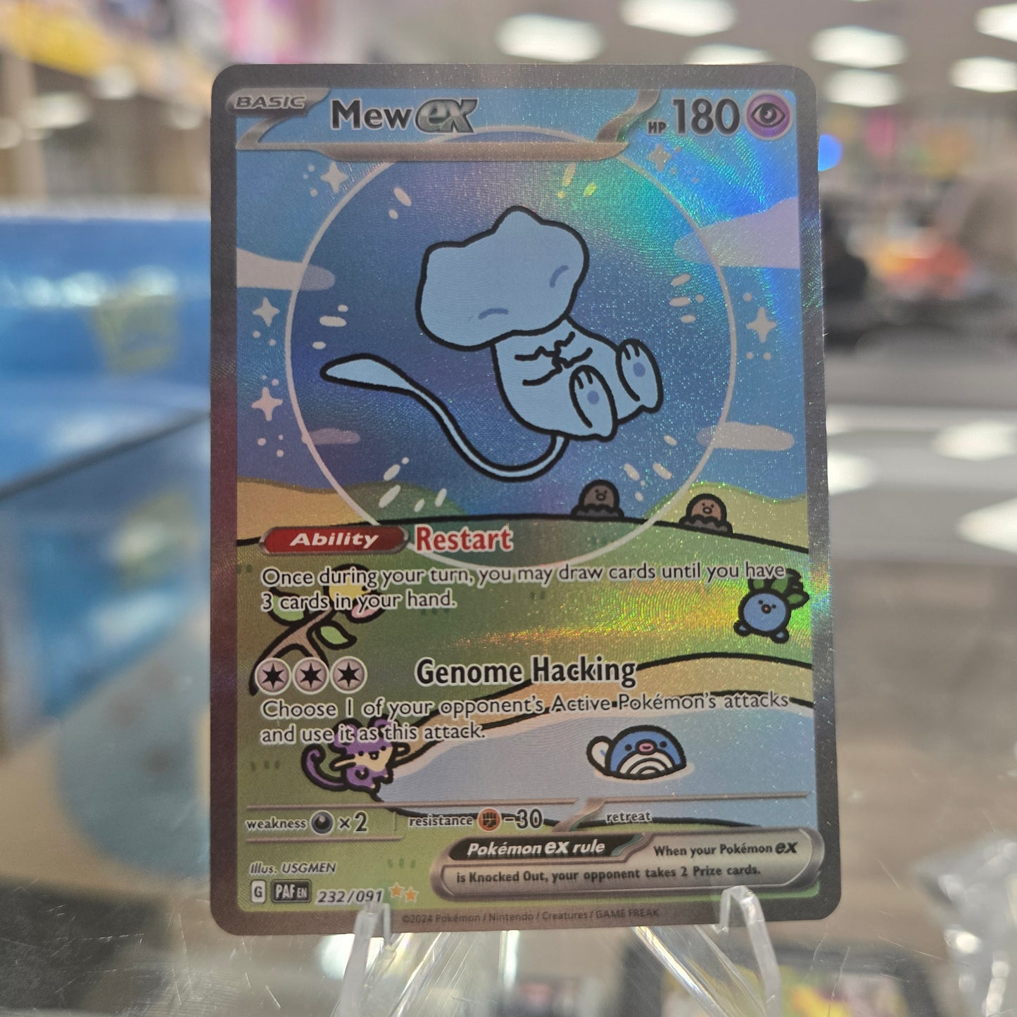 Mew ex - 232/091 - SV: Paldean Fates (NM)