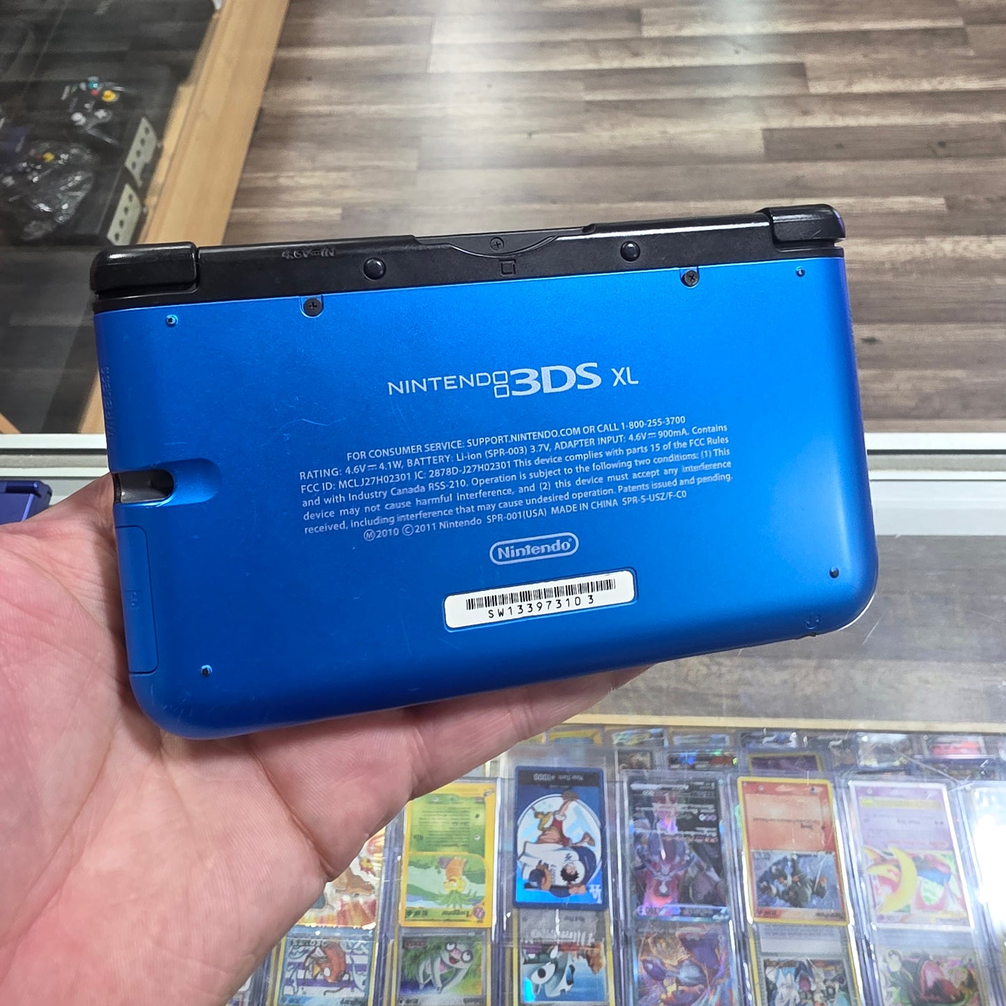 Blue Nintendo 3DS XL Handheld System With Charger (Digital Games) (US System)