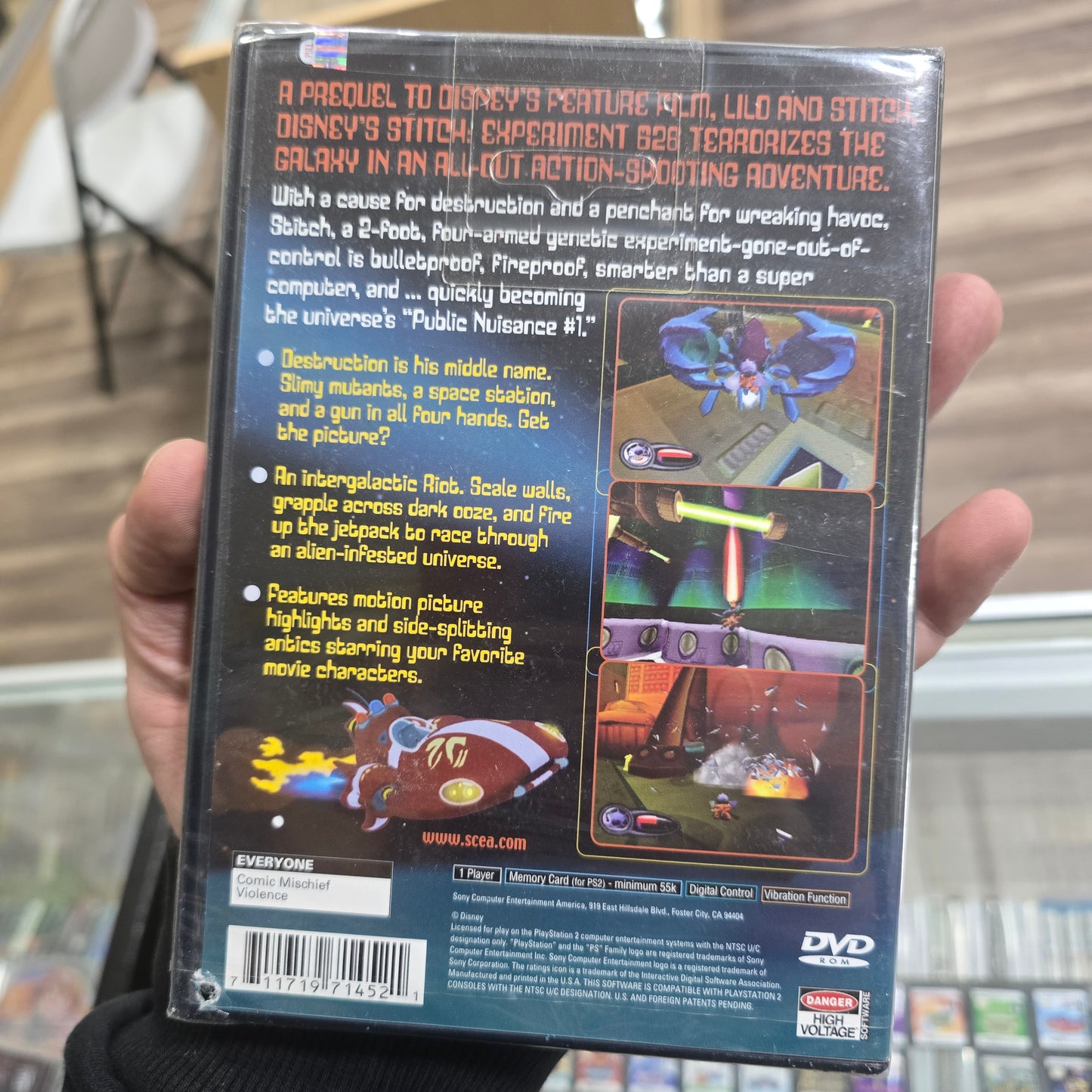Disney's Stitch Experiment 626 Playstation 2 (SLEAED)