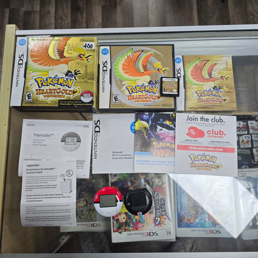 Pokémon HeartGold Big Box CIB with Pokewalker and Clip (NO TRAY) Nintendo DS