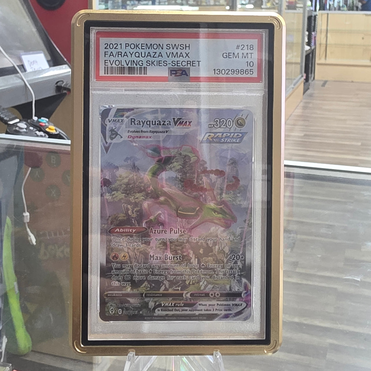 (PSA 10) Rayquaza VMAX (Alternate Art Secret) - SWSH07: Evolving Skies