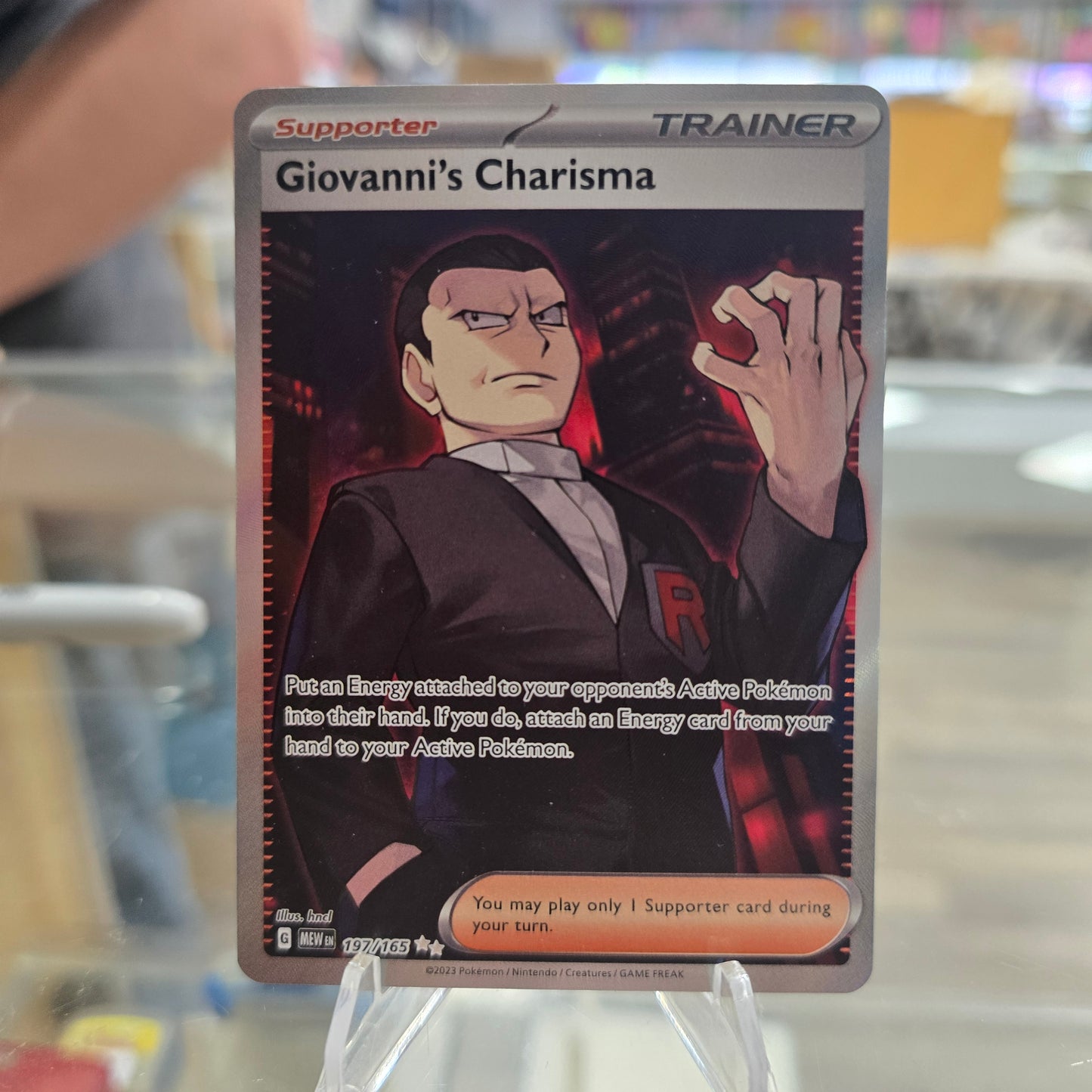 Giovanni's Charisma - 197/165 - SV: Scarlet & Violet 151 (NM)