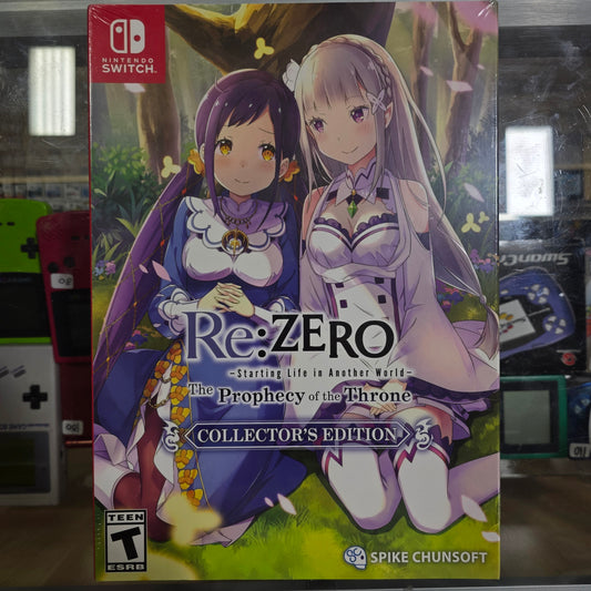 New Sealed Re : Zero -Starting Life In Another World- The Prophecy of the Throne Collectors Edition Nintendo Switch