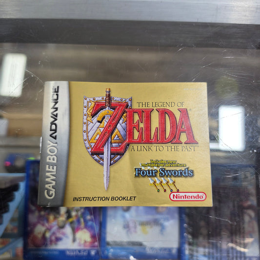 Zelda Link to the Past Nintendo GameBoy Advance (MANUAL ONLY)